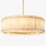 San Marco Ribbed Alabaster Round Chandelier 48"