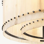 San Marco Ribbed Alabaster Round Chandelier 60"