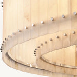 San Marco Ribbed Alabaster Round Chandelier 60"