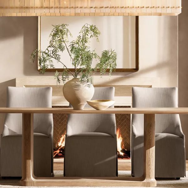 San Marco Ribbed Alabaster Linear Chandelier 72"