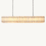 San Marco Ribbed Alabaster Linear Chandelier 72"