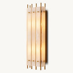 San Marco Ribbed Alabaster Rectangular Wall Sconce