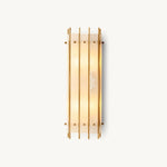 San Marco Ribbed Alabaster Rectangular Wall Sconce