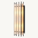 San Marco Ribbed Alabaster Rectangular Wall Sconce