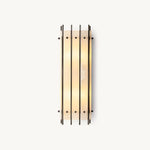 San Marco Ribbed Alabaster Rectangular Wall Sconce