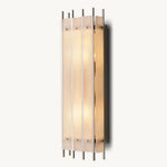 San Marco Ribbed Alabaster Rectangular Wall Sconce