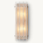 San Marco Ribbed Alabaster Rectangular Wall Sconce