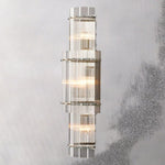 San Marco Ribbed Glass Round Wall Sconce