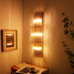 San Marco Ribbed Glass Round Wall Sconce