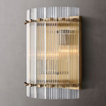 San Marco Ribbed Glass Round Wall Sconce