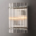 San Marco Ribbed Glass Round Wall Sconce