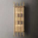 San Marco Ribbed Glass Rectangle Wall Sconce