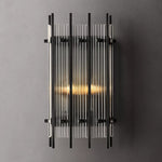 San Marco Ribbed Glass Rectangle Wall Sconce