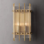 San Marco Ribbed Glass Rectangle Wall Sconce
