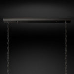 San Marco Ribbed Glass Rectangle Chandelier 72"