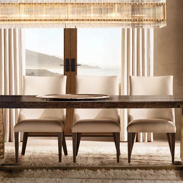 San Marco Ribbed Glass Rectangle Chandelier 72"