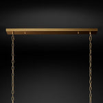 San Marco Ribbed Glass Rectangle Chandelier 54"