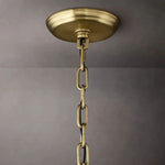 San Marco Ribbed Glass Round Chandelier 48"