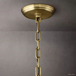 San Marco Ribbed Glass Two-Tier Round Chandelier 48"