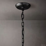 San Marco Ribbed Glass Two-Tier Round Chandelier 48"