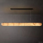 Rivage Lisse Alabaster Linear Chandelier 60"