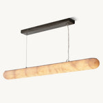 Rivage Lisse Alabaster Linear Chandelier 60"