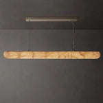 Rivage Lisse Alabaster Linear Chandelier 60"