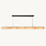 Rivage Lisse Alabaster Linear Chandelier 80"