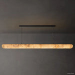 Rivage Lisse Alabaster Linear Chandelier 80"