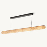 Rivage Lisse Alabaster Linear Chandelier 80"