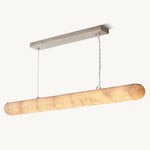 Rivage Lisse Alabaster Linear Chandelier 80"