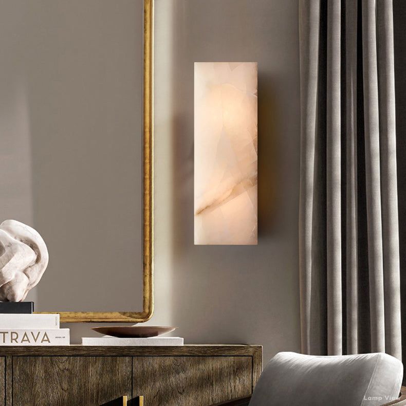 Rivage Lueur Alabaster Wall Sconce