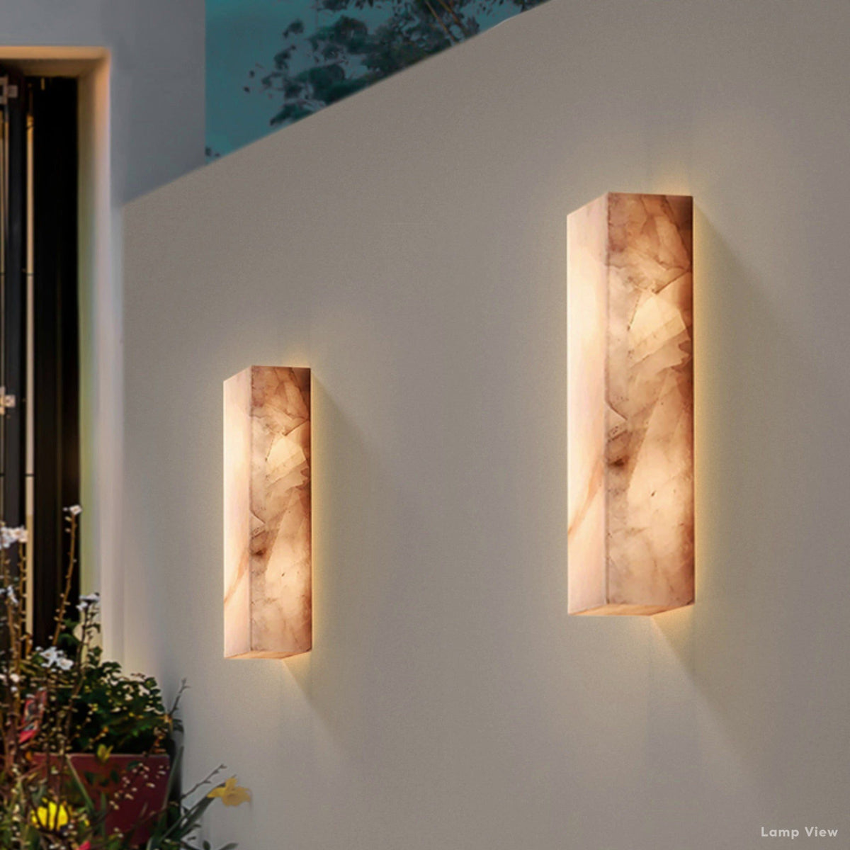 Rivage Lueur Alabaster Wall Sconce