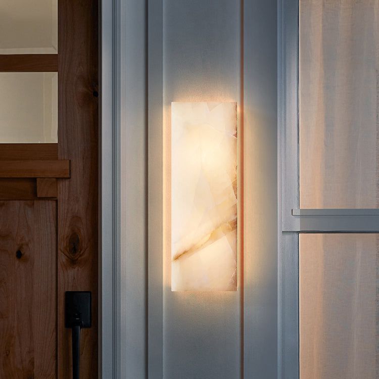 Rivage Lueur Alabaster Wall Sconce