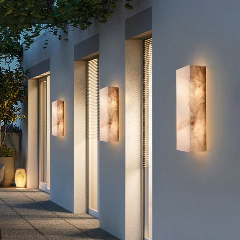 Rivage Lueur Alabaster Wall Sconce