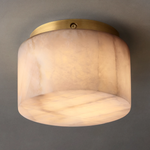 Rivage Lueur Alabaster Round Flush Mount