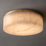 Rivage Alabaster Round Flush Mount