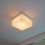 Rivage Lueur Alabaster Square Flush Mount