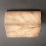 Rivage Lueur Alabaster Square Flush Mount
