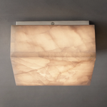 Rivage Lueur Alabaster Square Flush Mount