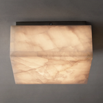 Rivage Lueur Alabaster Square Flush Mount