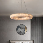 Rivage Lueur Alabaster Round Chandelier 31"