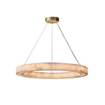 Rivage Lueur Alabaster Round Chandelier 40"