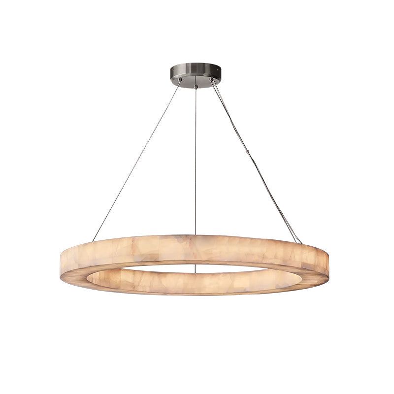 Rivage Lueur Alabaster Round Chandelier 40"