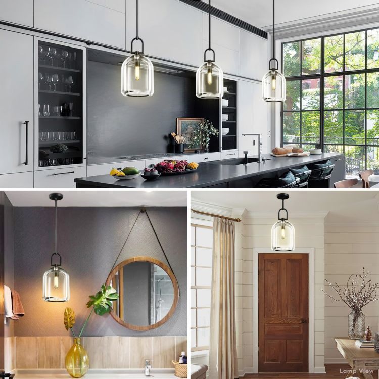 Botanist Crystal Cloche Pendant Light