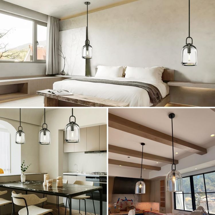 Botanist Crystal Cloche Pendant Light