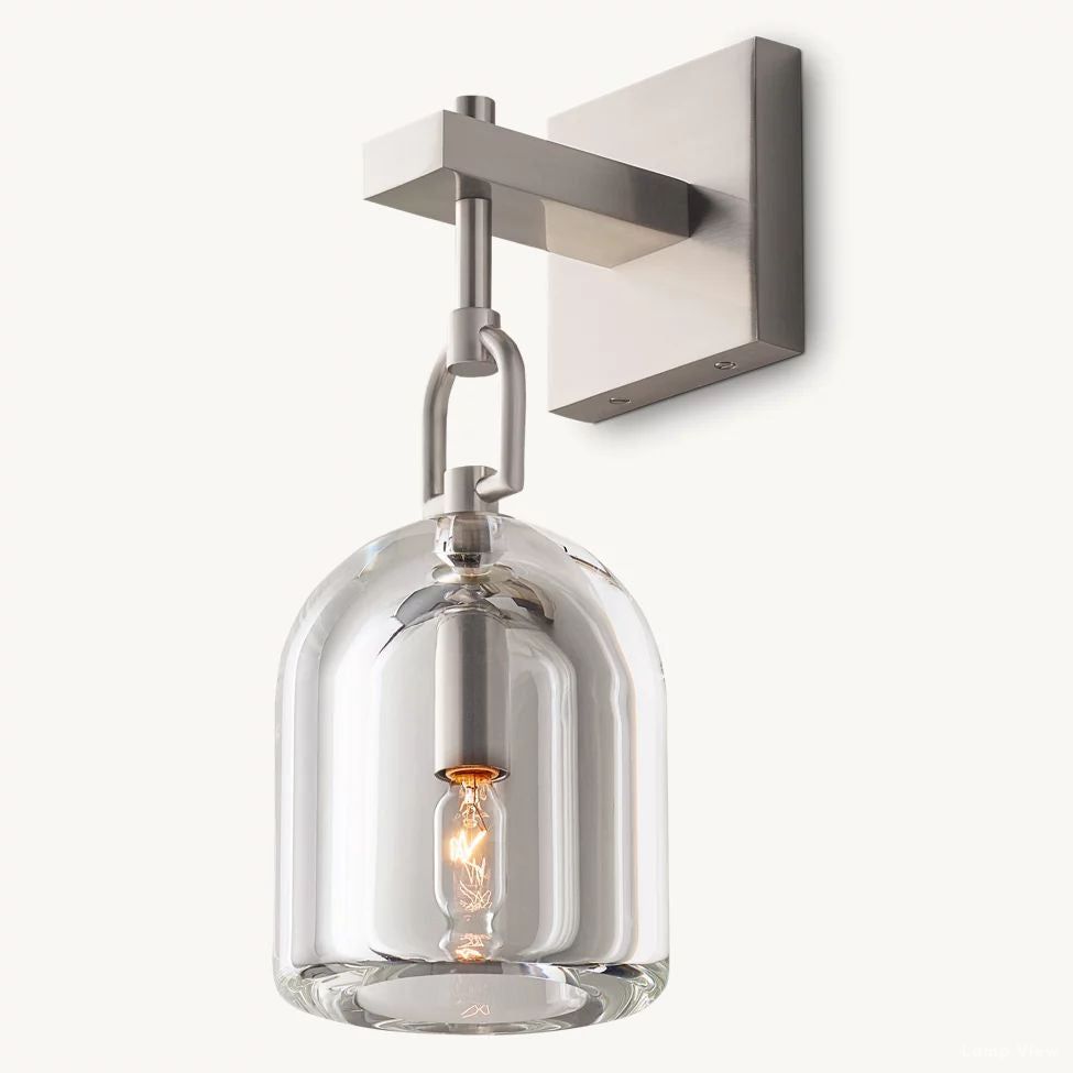 Botanist Crystal Cloche Wall Sconce