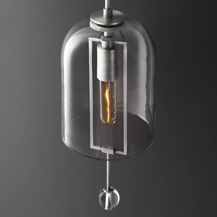 Fulcrum Cloche Glass Pendant Light