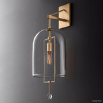 Fulcrum Cloche Glass Wall Sconce