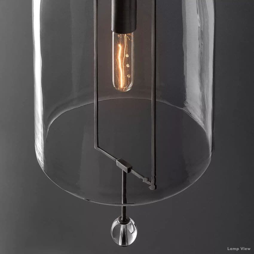 Fulcrum Cloche Glass Wall Sconce